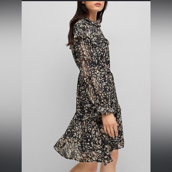 Women’s BOSS Day‎ Dress size 8 brown/Tan with specs of blue 💙 - Picture 3 of 12